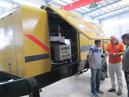 外商考察混凝土泵，成功訂購！